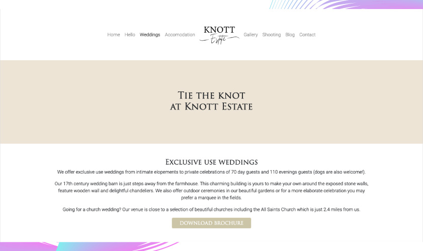 Knott Estate weddings